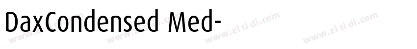 DaxCondensed Med字体转换